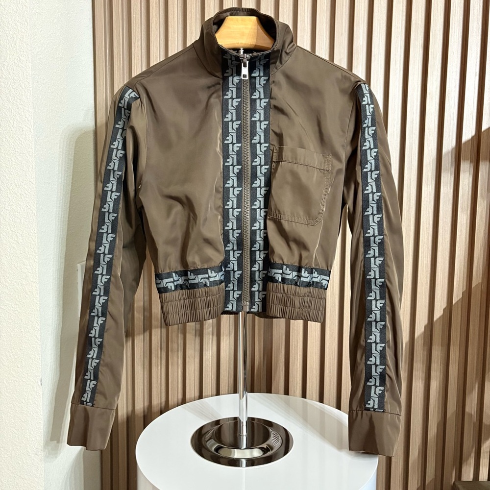 LF The Brand Cropped Brown Track Jacket | XS